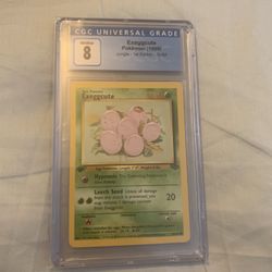 Pokemon Graded 1999 Jungle First Edition Exeggcute 52/64 CGC 8 