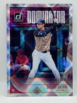 Shohei Ohtani Donruss Dominator Holo /999 Baseball Card