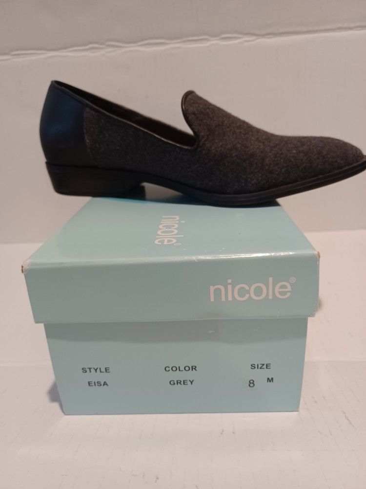 NEW Nicole Grey Women's Loafers Size 8M