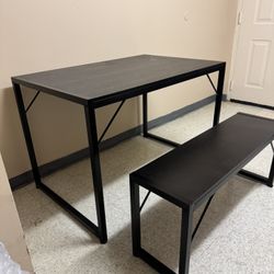 Table With Two Benches