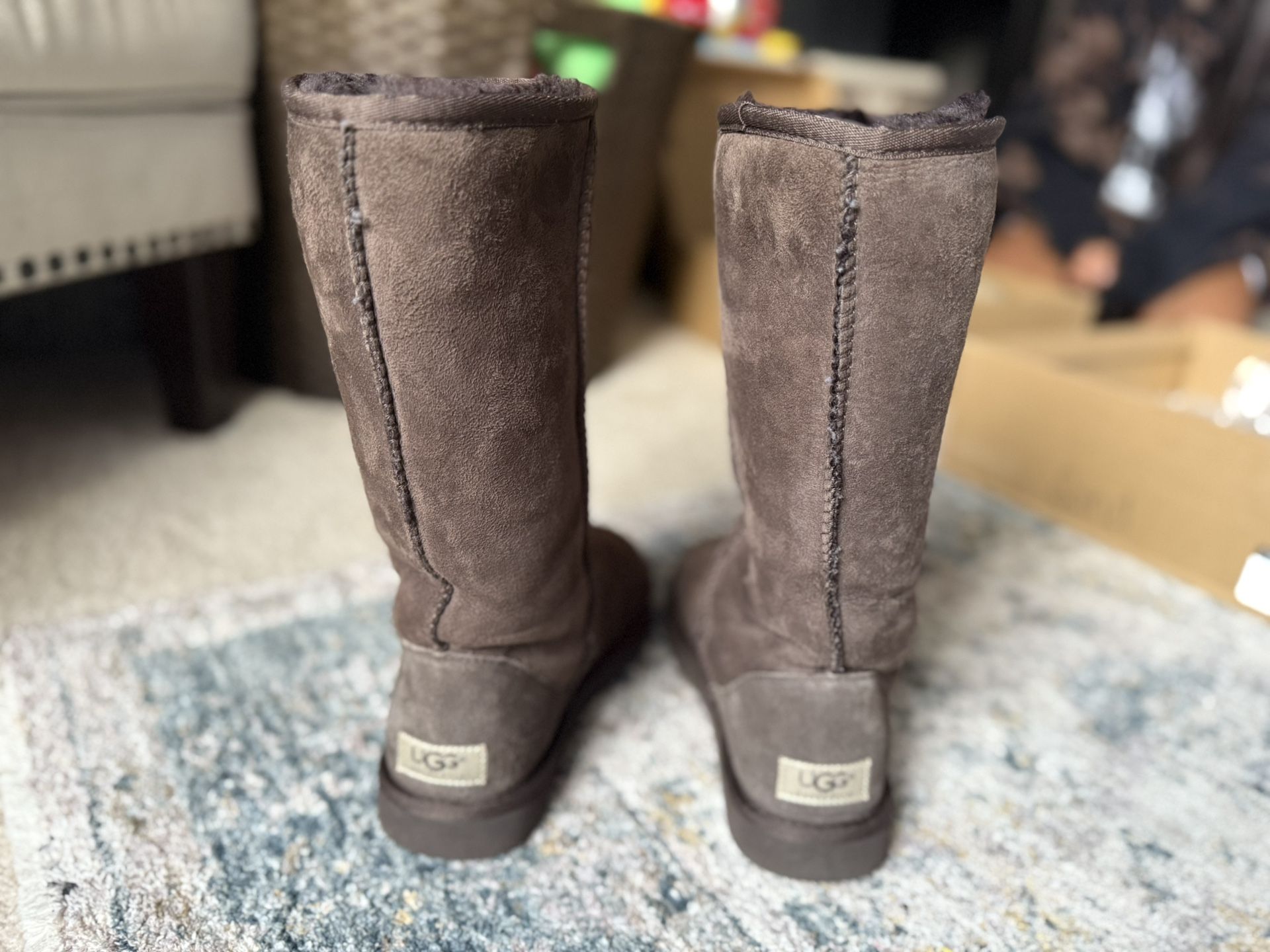 UGG Australia Boots Women's Chocolate Classic Tall II Shearling