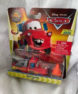 Disney Pixar Cars Race & Rescue Tow Mater 2026 W/ Accessory Cone NEW