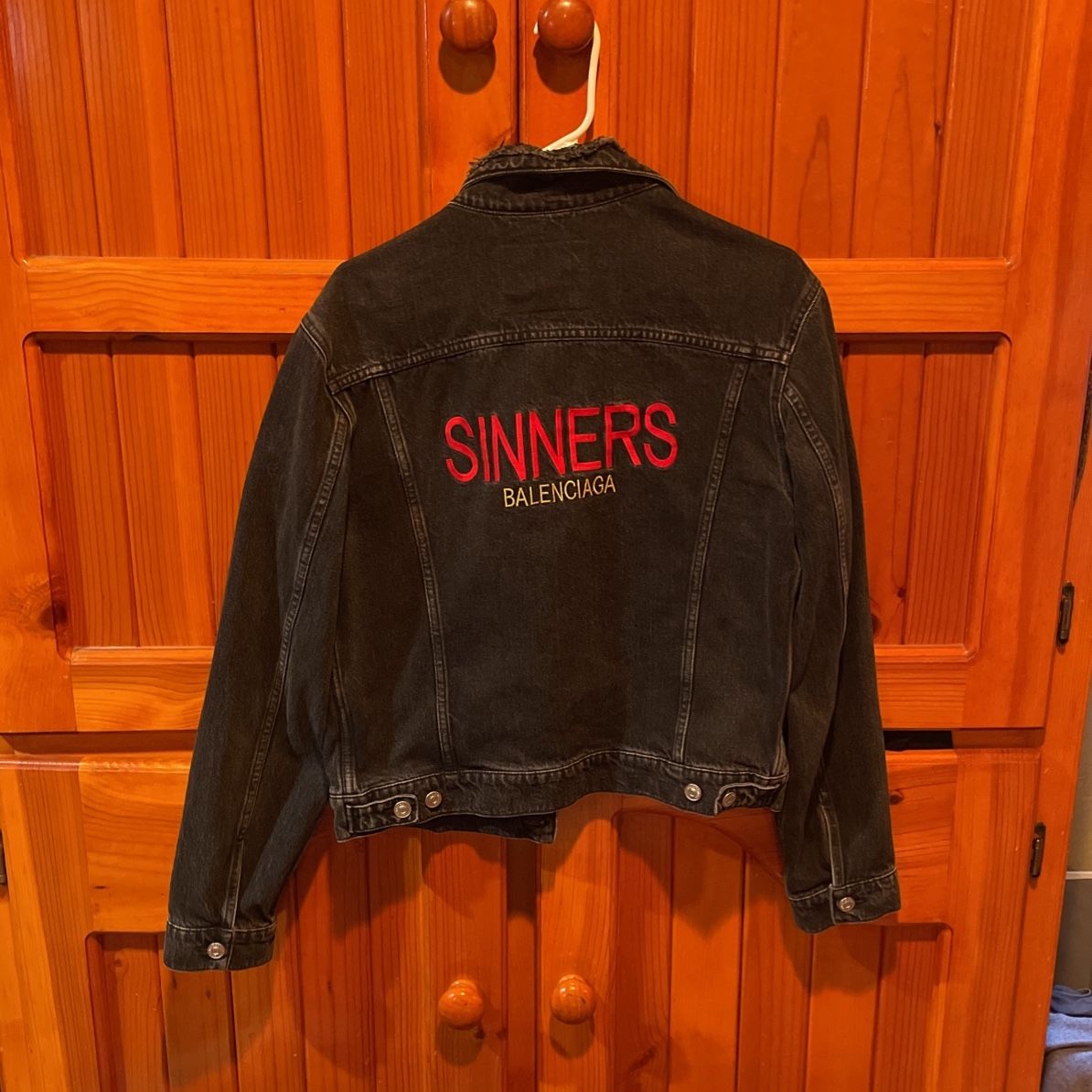 Balenciaga Sinners Denim Jacket for Sale in Long Beach, CA - OfferUp