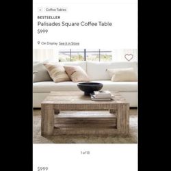 Pottery Barn Coffee Table