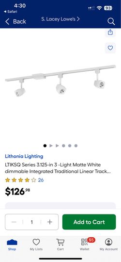 NIB Lithonia track lighting + extras