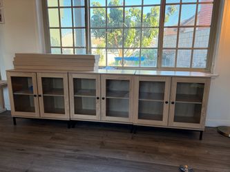 Cabinets with glass doors