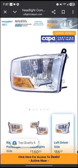 Dodge Ram Truck Headlight