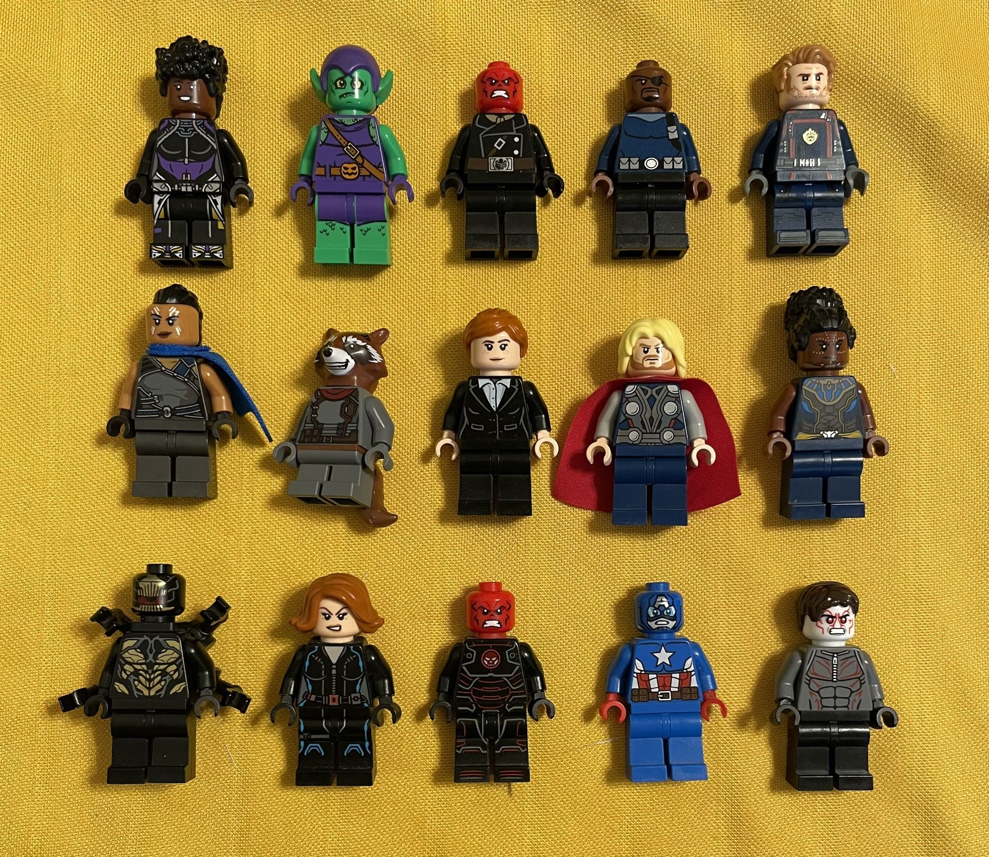 Lego Lot Minifigures Marvel 15 RARE