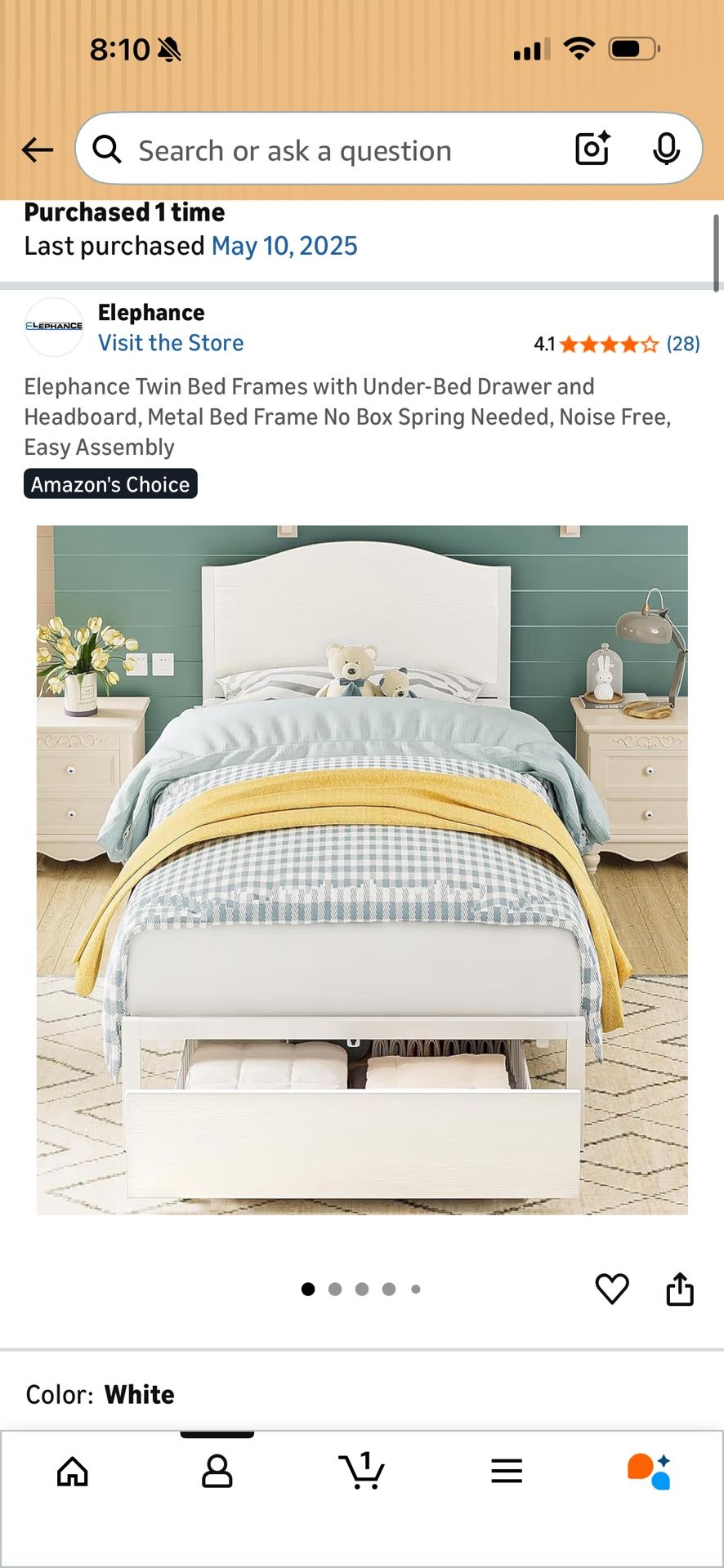 Twin Bed With A Drawer