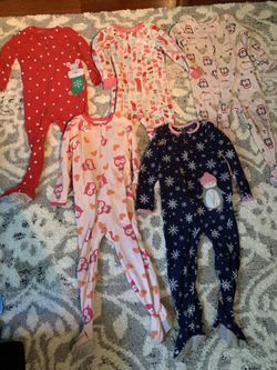 Girls 4T Footie Pajamas