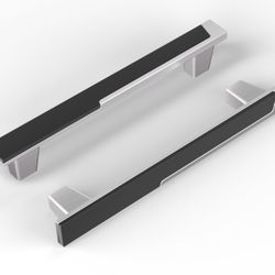 Haliwu 20 Pack Silver and Black Cabient Handles