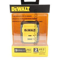 🎁 Dewalt - 50W 2 Port Type A Type C PD Wall Charger