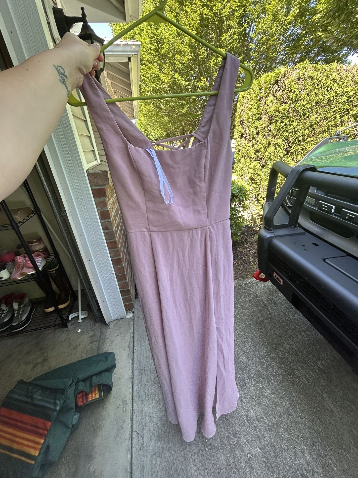 David’s Bridal Dusty Mauve Bridesmaid Dress