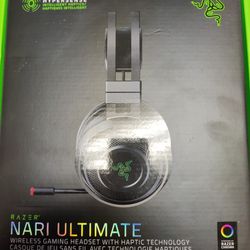 NEW 2x Razer Nari Ultimate Wireless 7.1 Surround Sound Gaming Headset: THX Audio & Haptic Feedback - Auto-Adjust Headband - RBG For PC, PS4, PS5
