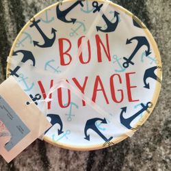 Bon  Voyage Saucer Plates 