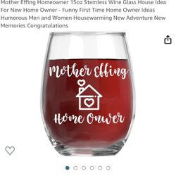 Homeowner Wine Glass
