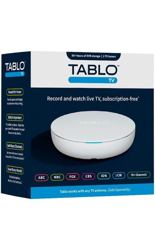 TABLO BRAND NEW SEALED Tablo 4th Gen 2-Tuner OTA 128GB DVR STREAMING DEVICE RECORD LIVE TV