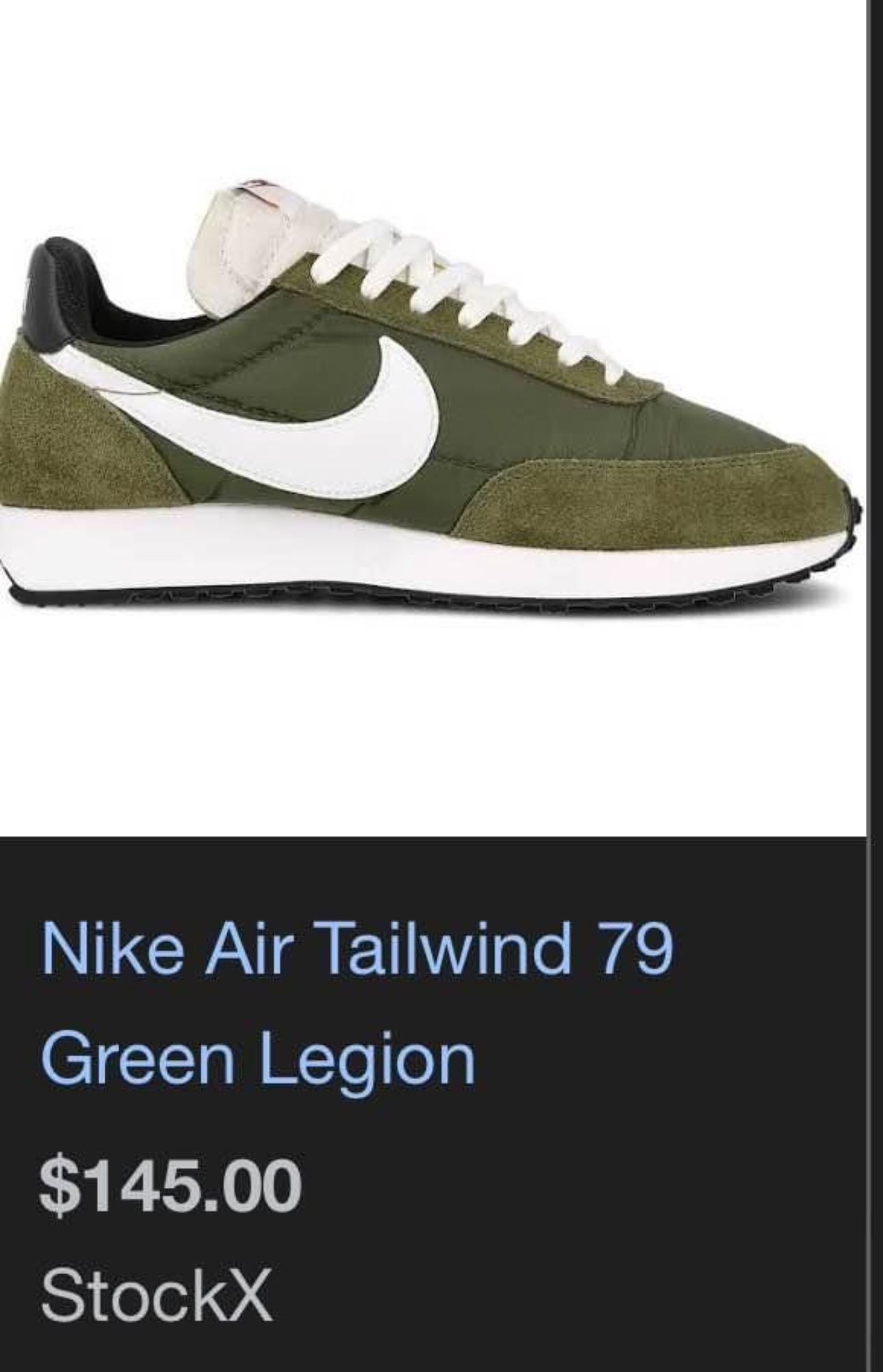 Nike Air Tailwind 79 Green Legion