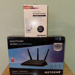 Netgear Nighthawk AC1900 WiFi Router + Wifi Range Extender