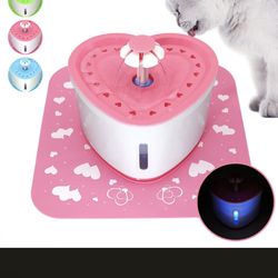 Heart Shaped Dog Water Fountain 