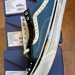 Blue pearlized vans sizes 9, 12, 13 men brand new