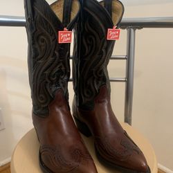 New Old Stock Tony Lama Wingtip Western Cowboy Boots for Sale
