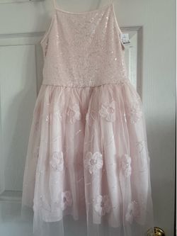 Vestido de fiesta color rosita size 10/12