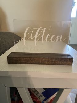 Table Numbers