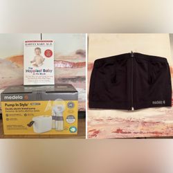 New- Medela Pump In Style Double Electric + Medela Hands Free Pumping Bustier