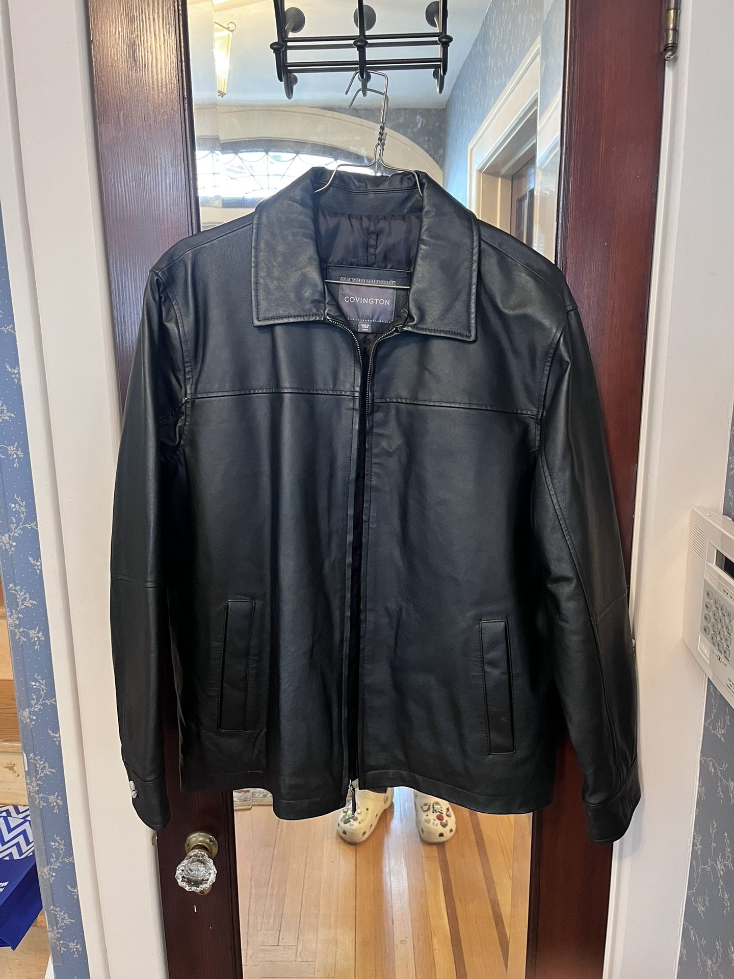 Covington Black Leather Jacket
