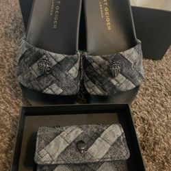 Kurt Geiger Slides And A Kurt Purse.
