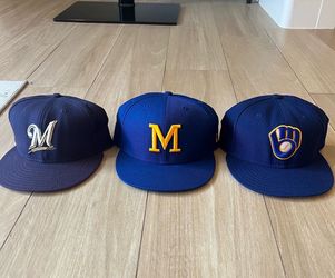 Milwaukee Brewers Hats Lot of 3 Hats New Era