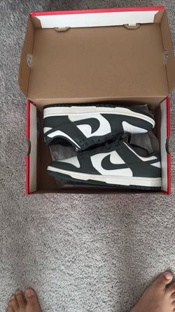 Nike Dunk Low White and Green Sneakers