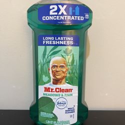 Mr. Clean 2X Concentrated Multi Surface, All Purpose Cleaner, Febreze Meadows & Rain Scent, 41 fl oz