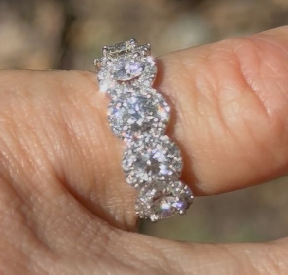 Dazzling Custom Heavyweight 14k Solid White Gold Diamond Ring~1.5 Carats