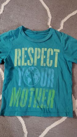 Peek RESPECT YOUR MOTHER (Earth) boys t-shirt size 2/3 year