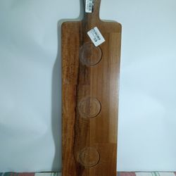 ( Used ) Threshold Wood Serving Paddle - Perfect for Snacks/Drinks
