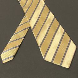 President DONALD J TRUMP Signature Collection Gold/Yellow Blue Silk Necktie Tie