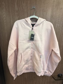 DSGN Studio Oversized Zip-Up - Light Pink (XS)