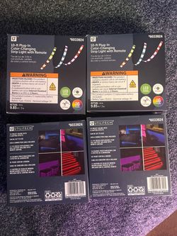 Color-Changing Strip Light with Remote 10 FT