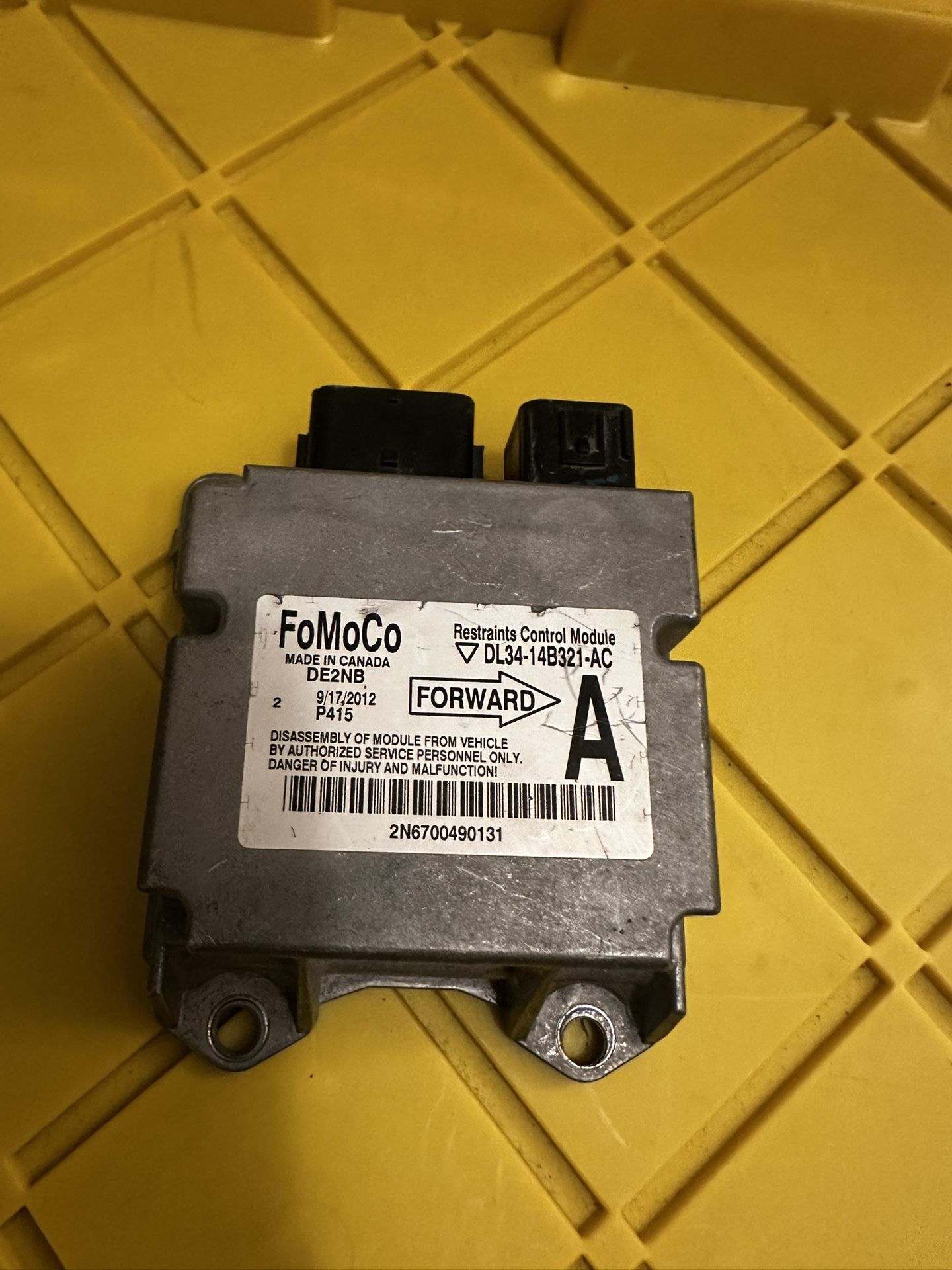 Restraints Control Module   Ford F-150 