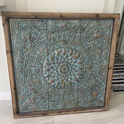 Framed Metal Wall Art Large