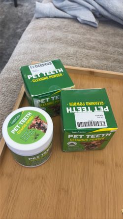 Pet teeth, cleaning powder