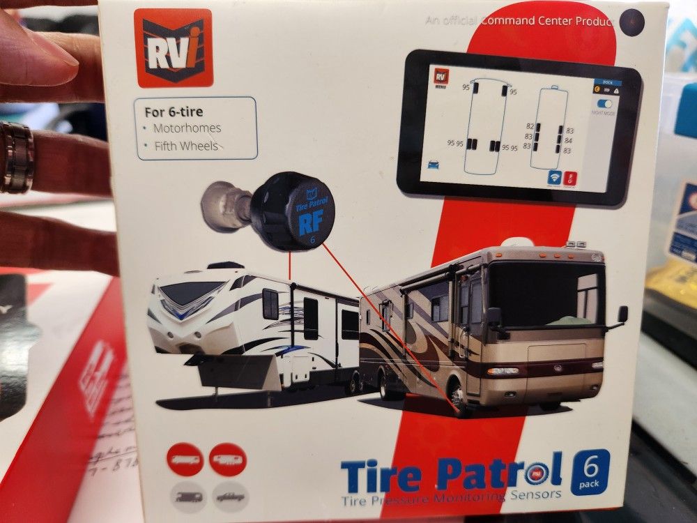 Rvi Tire Patrol 6 Pack. Tire Pressure Monitor Sensors