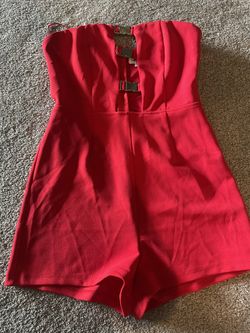 Red Mini Romper Size S