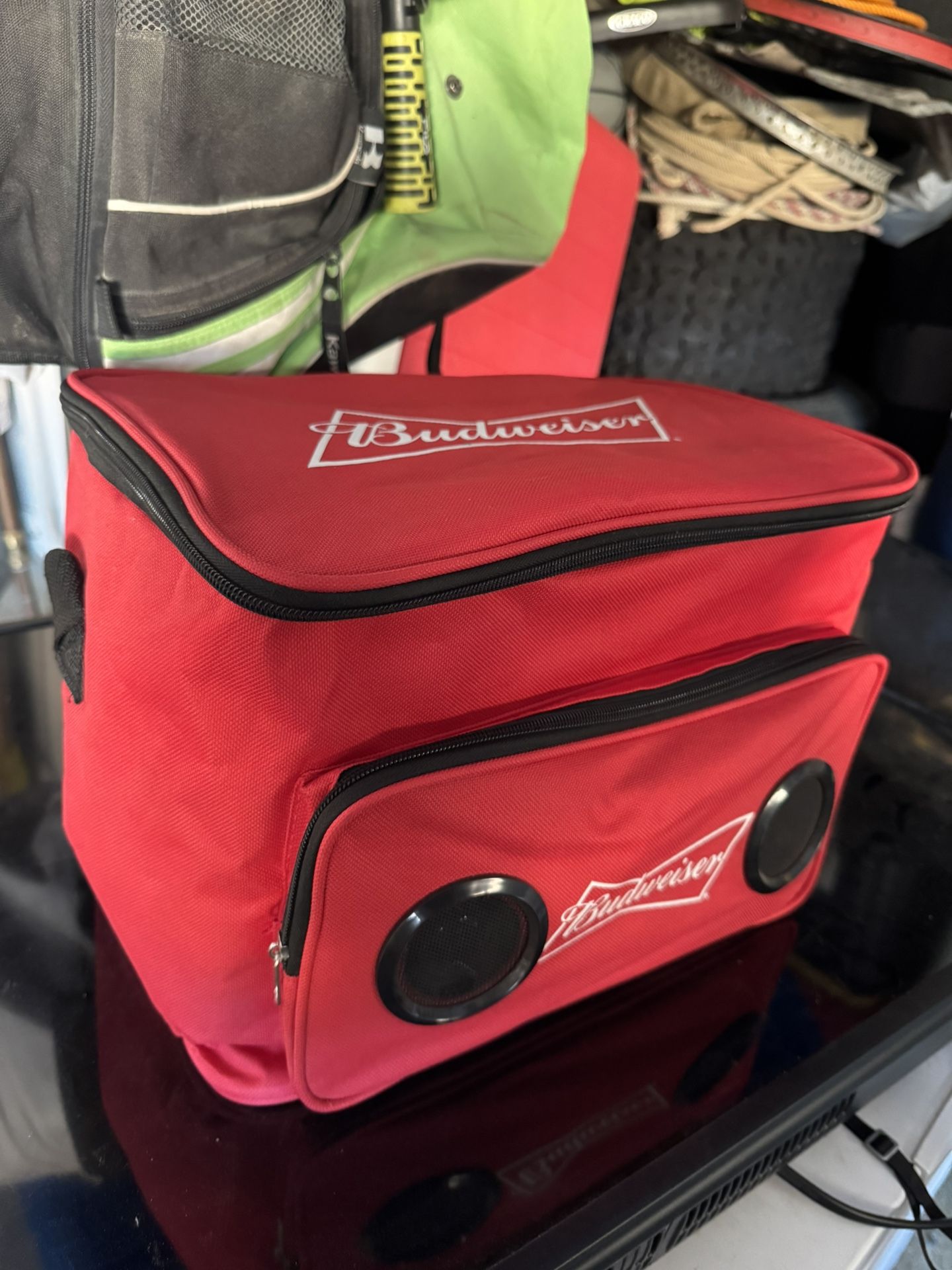 Budweiser Cooler With Bluetooth Speakers