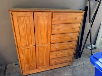 Solid wood dresser