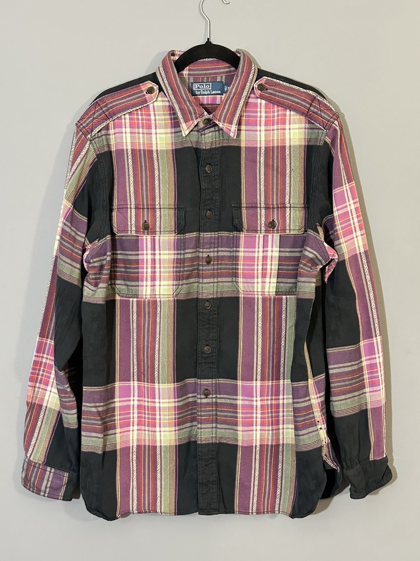 Polo Ralph Lauren Plaid Aztec Vintage Button Shirt