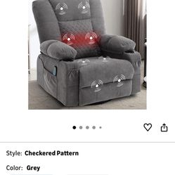 Recliner Chair Heat/Massage (Factory Seal)