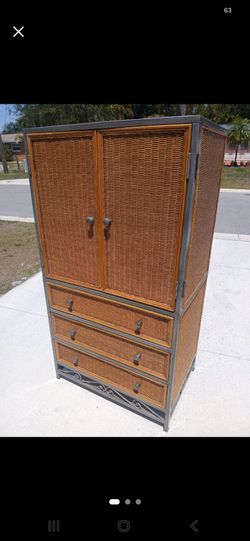 Pier One Imports Wicker Armoire